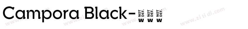 Campora Black字体转换